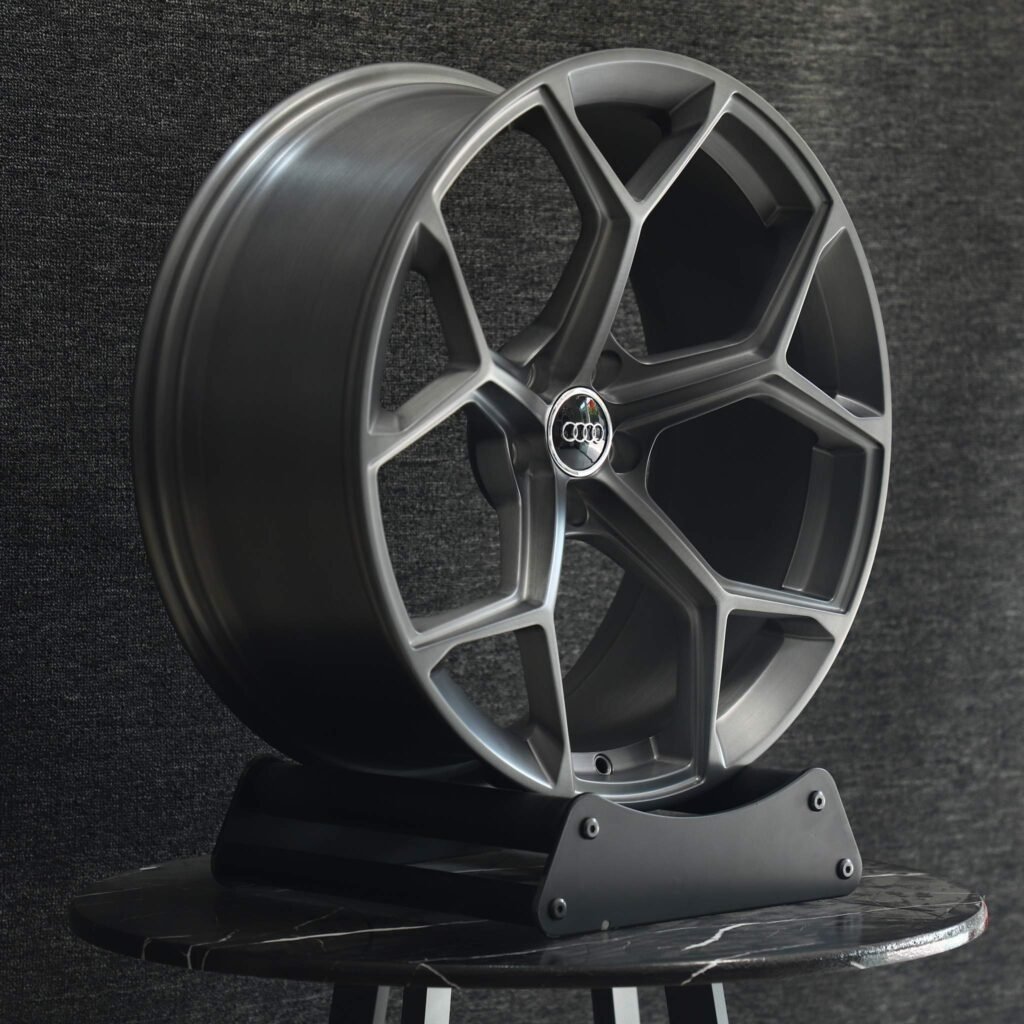 5x114.3 wheels – Transparent Gray Custom, side view