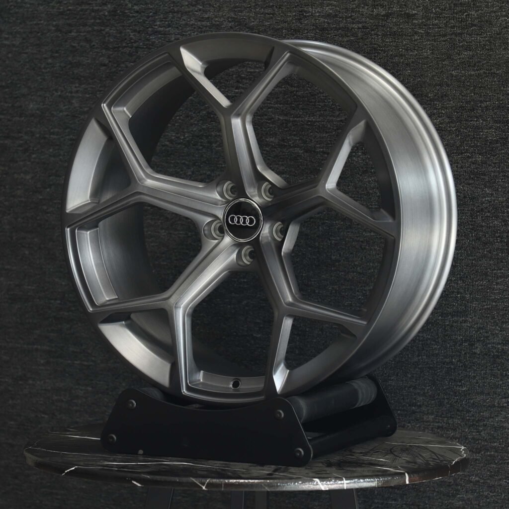 Ford Mustang S550 wheels – Transparent Gray Custom, lip and barrel detail