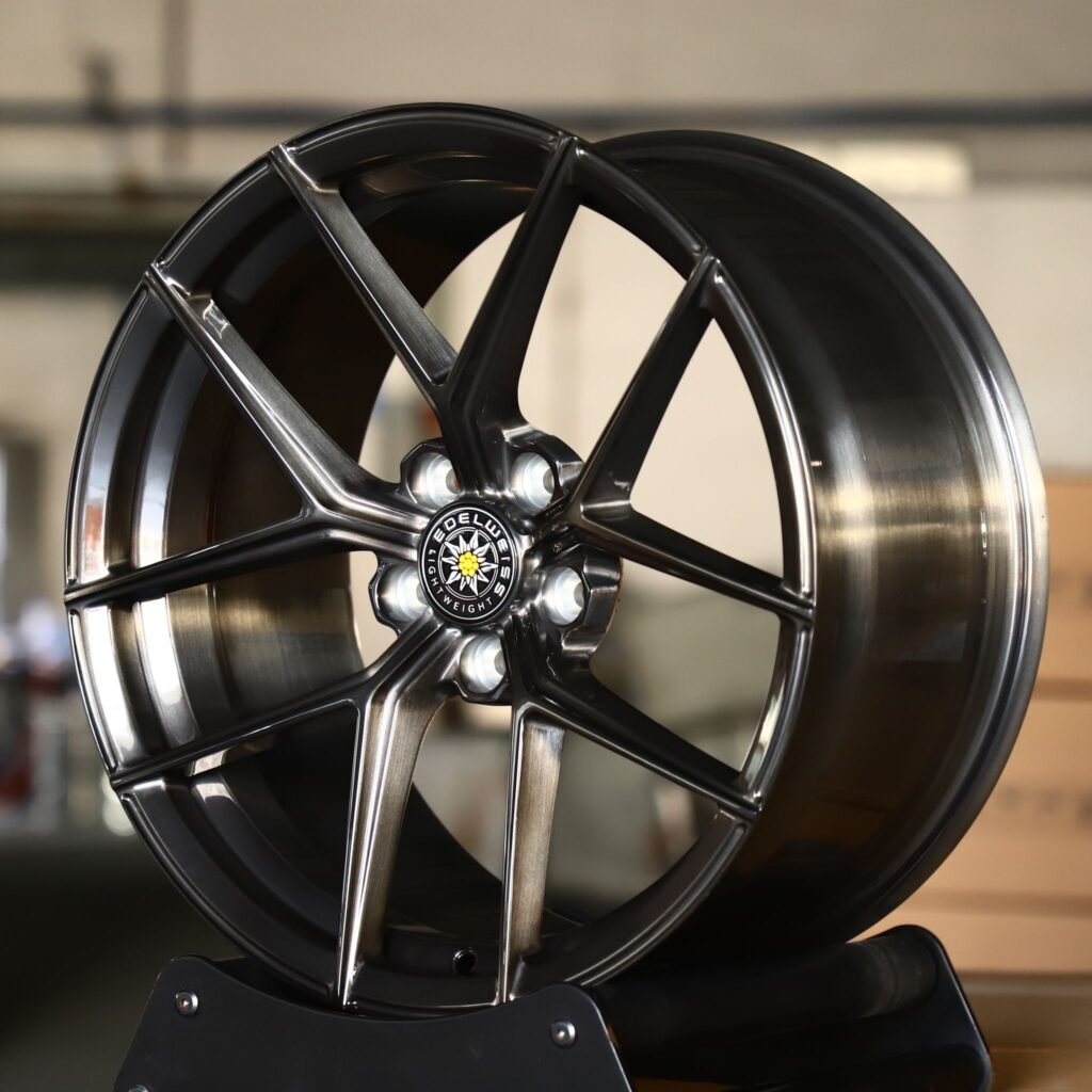 BMW M3 wheels – Transparent Gray Custom, angled view