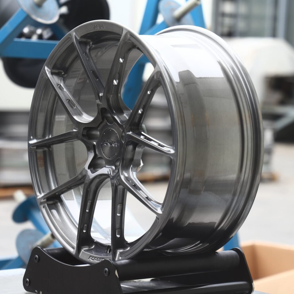 Transparent Gray Petal-Spoke Forged Wheels - Audi A6 / BMW 5 Series Fitment (5-Lug) view 4