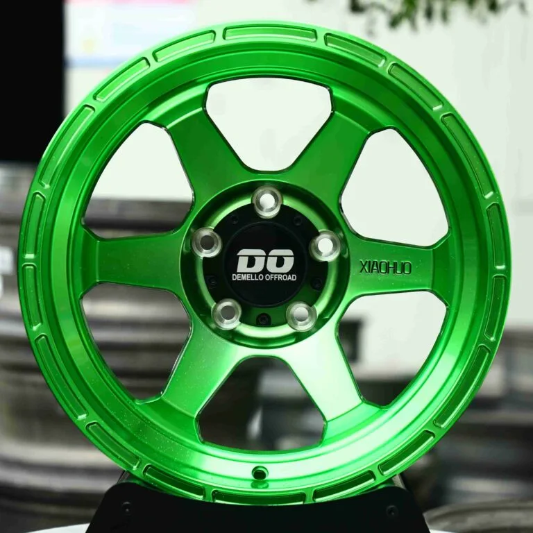 Porsche 911 wheels – Transparent Green, front view