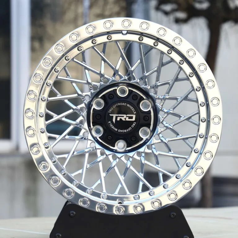 Toyota 4Runner wheels – TRD Custom Finish Exposed Bolt Detail Riveted, front view