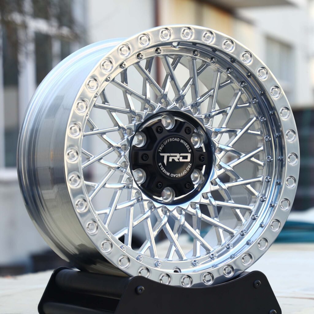 6x139.7 wheels – TRD Custom Finish Exposed Bolt Detail Riveted, side view