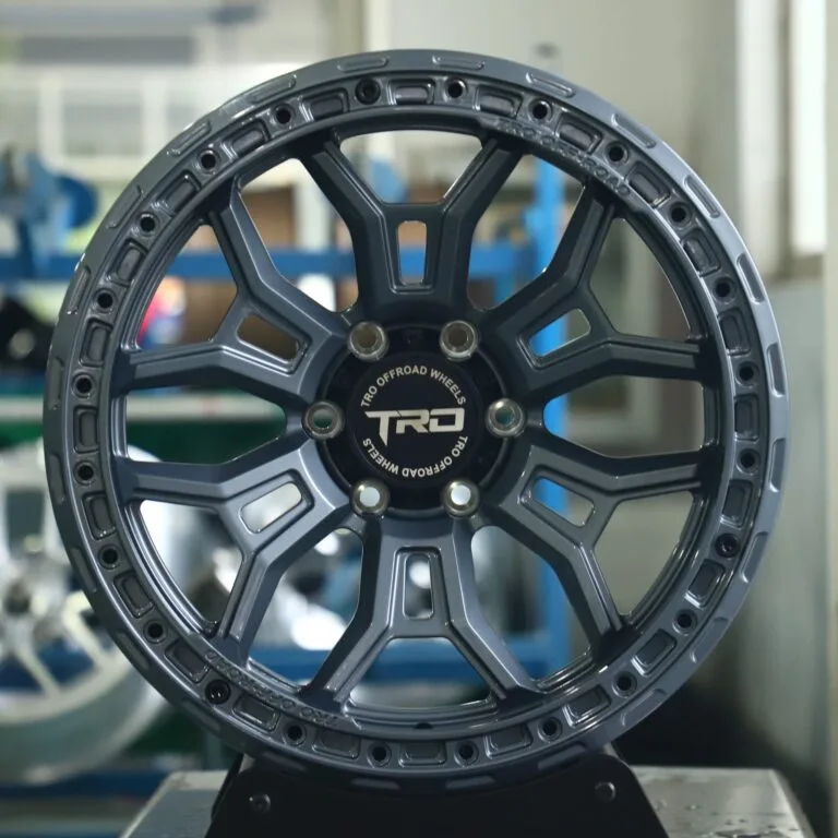 Toyota 4Runner wheels – TRD Gray 6 Y-Spoke Beadlock, front view