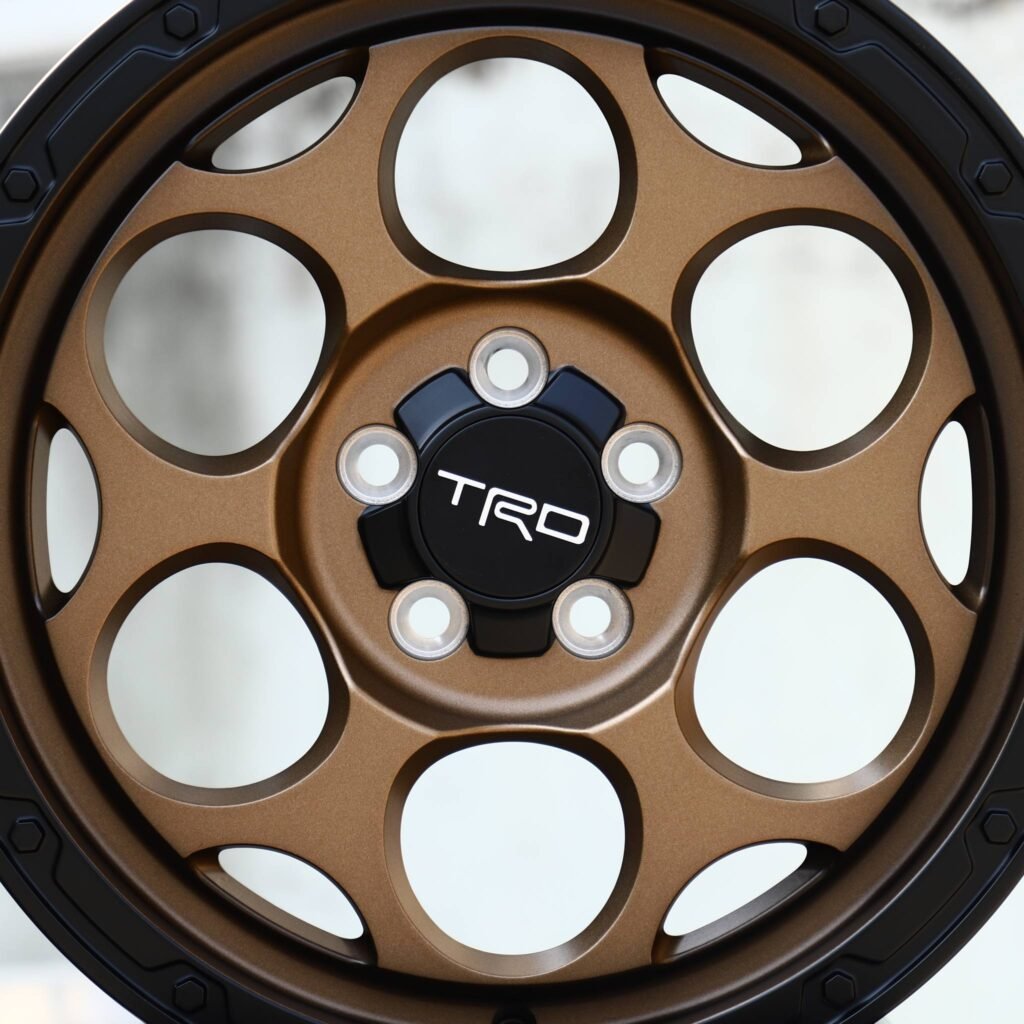 Toyota Sequoia wheels – Bronze Window Deep Lip (TRD-Style), angled view