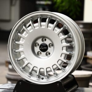 Volkswagen Golf GTI / Audi A4 Forged Wheels – Silver Slotted Dish (5-Lug)