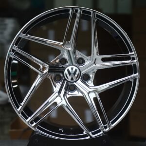 Volkswagen OEM-Style Chrome Twin 5-Spoke Forged Wheels – Volkswagen Golf / Tiguan Fitment (5-Lug)