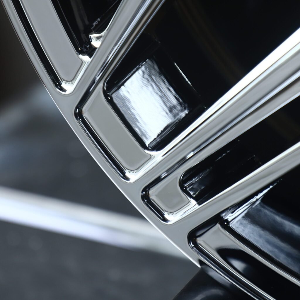 Volkswagen Tiguan wheels – Chrome Twin 5-Spoke (Volkswagen OEM-Style), angled view