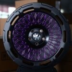 Volkswagen OEM-Style Matte Black / Purple Lattice Mesh Forged Wheels – Volkswagen Golf / Tiguan Fitment (5-Lug)
