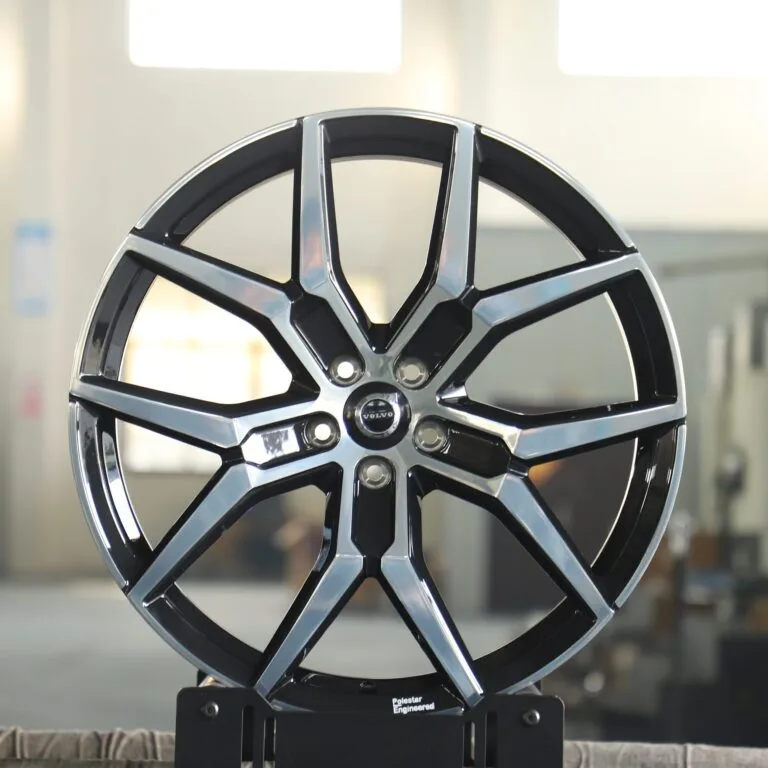 Volvo XC90 / S90 Forged Wheels – Gloss Black 5 Y-Spoke, front view