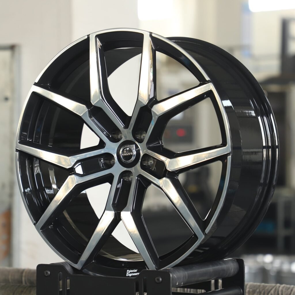 Volvo Style Gloss Black 5 Y-Spoke Forged Wheels - Volvo XC90 / Volvo S90 Fitment (5-Lug) view 3