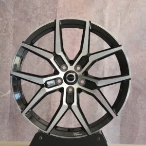 Volvo XC90 / S90 Forged Wheels – Black / Machined Petal-Spoke Machined Face