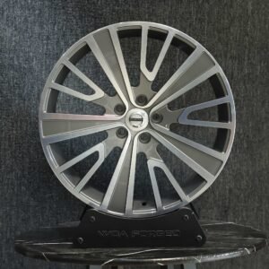 Volvo Style Matte Silver Split-Spoke Machined Face Forged Wheels – Volvo XC90 / Volvo S90 Fitment (5-Lug)