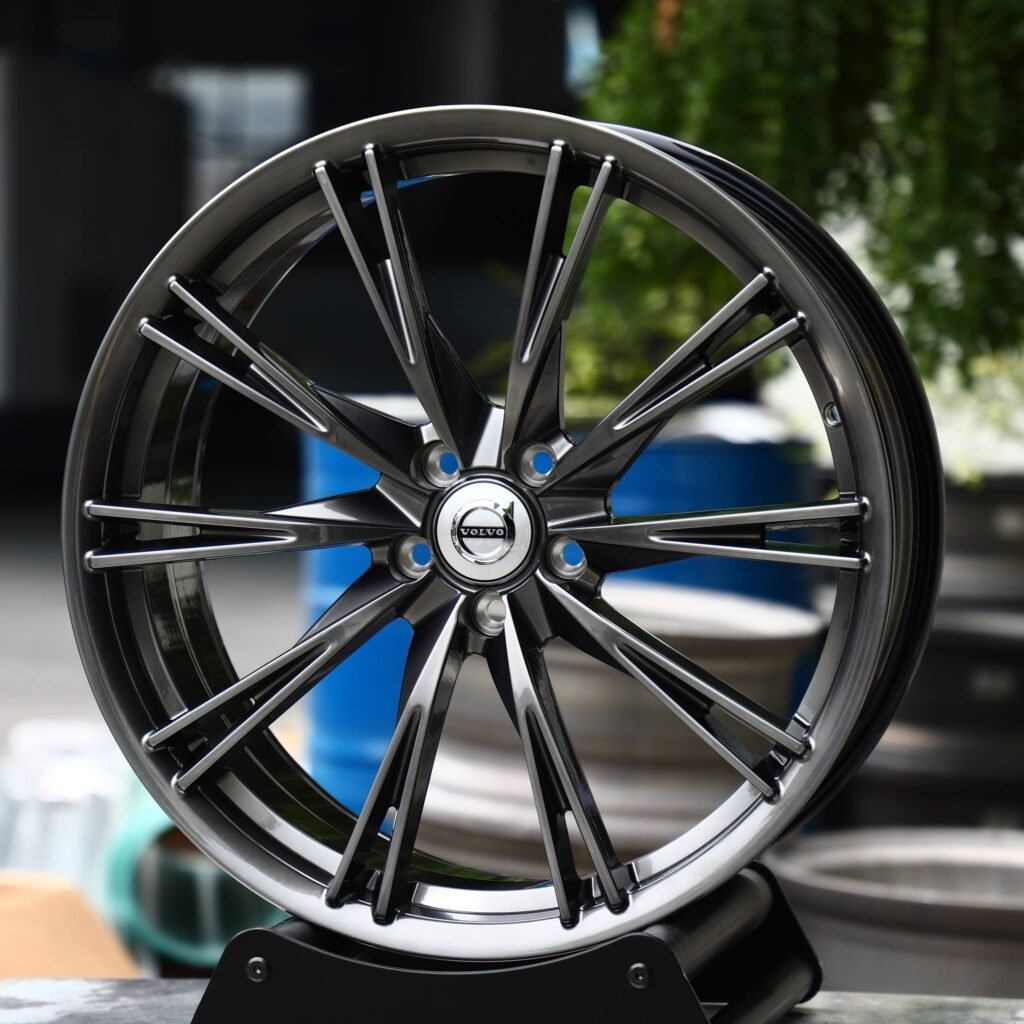Volvo Style Metallic Gray 10-Spoke Forged Wheels - Volvo XC90 / Volvo S90 Fitment (5-Lug) view 3