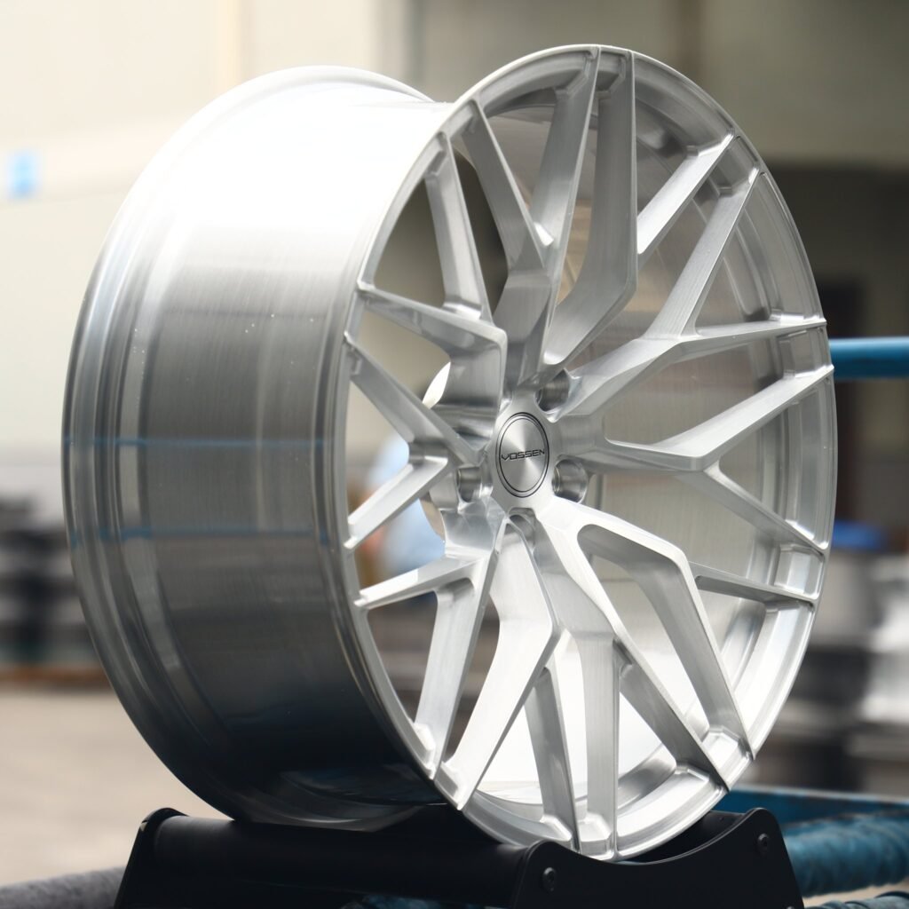 5x114.3 wheels – Vossen Bright Silver 10 Y-Spoke, side view