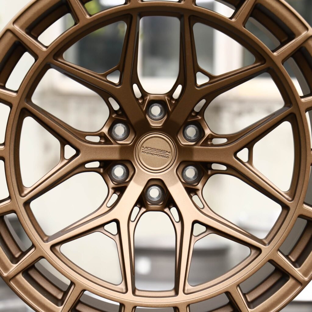 Toyota Tacoma wheels – Bronze 6 Y-Spoke Double-Ring (Vossen LC3-01T-Style), lip and barrel detail