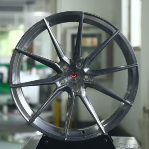 Vossen Brushed Silver Forged Wheels – Tesla Model Y / Ford Mustang Fitment (5-Lug)
