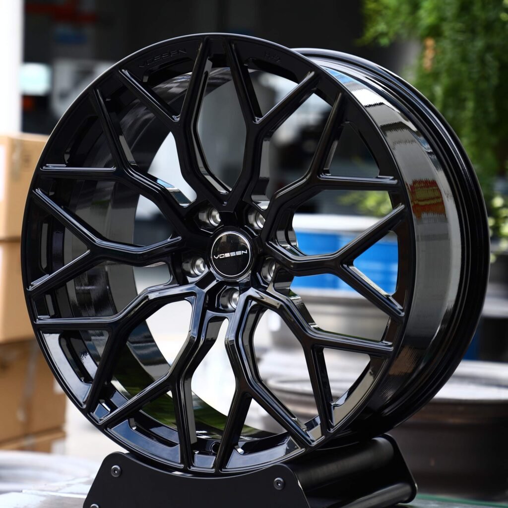 Vossen Gloss Black 10 Y-Spoke Forged Wheels - Audi A6 / BMW 5 Series Fitment (5-Lug) view 3