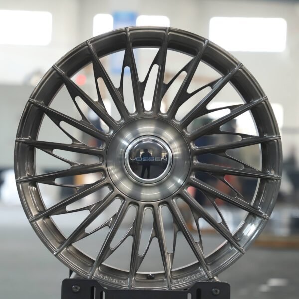 Vossen Gray Directional Multi-Spoke Forged Wheels – Tesla Model Y / Ford Mustang, front view