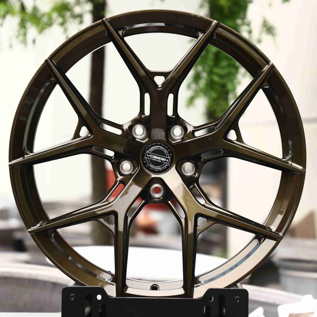 Tesla Model 3 wheels – HF-5 Bronze (Vossen HF-5-Style), front view