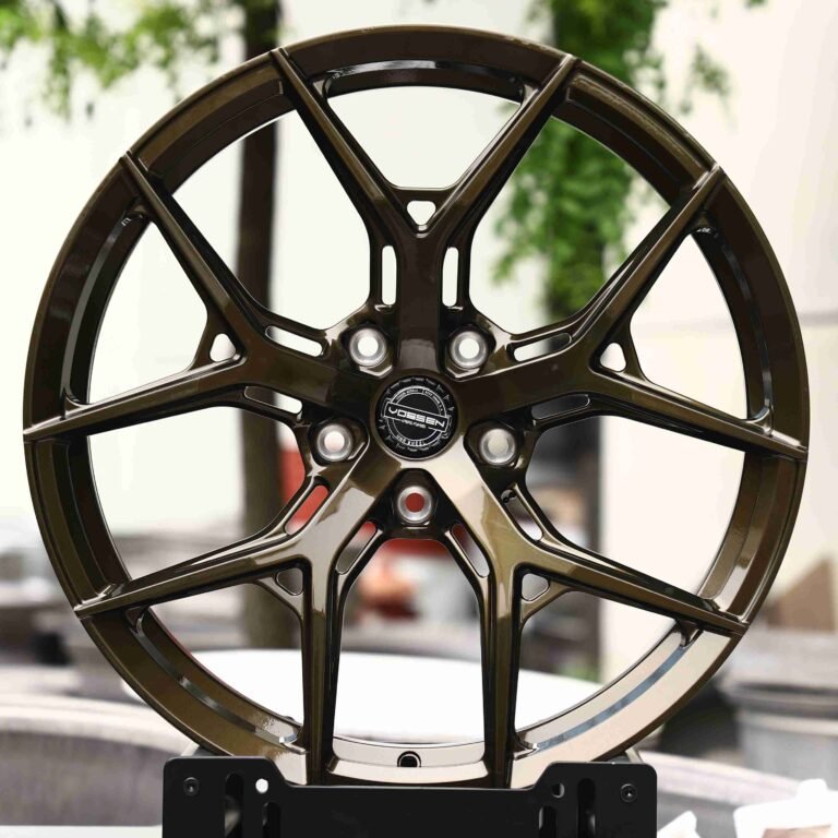Tesla Model 3 wheels – HF-5 Bronze (Vossen HF-5-Style), front view