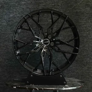 Vossen HF-5-Style Gloss Black Cross-Spoke Petal Forged Wheels - Tesla Model 3 / Tesla Model Y Fitment (5-Lug)