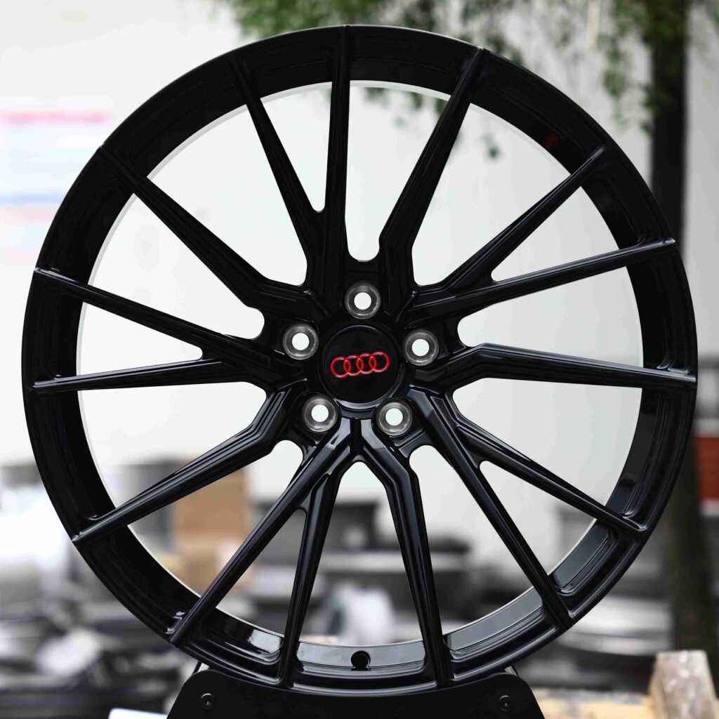 Audi A4 B9 wheels – Matte Silver (Audi OEM-Style), front view