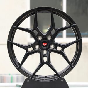 Vossen HF-5-Style Matte Silver 5 Y-Spoke Forged Wheels – Tesla Model 3 / Tesla Model Y Fitment (5-Lug)