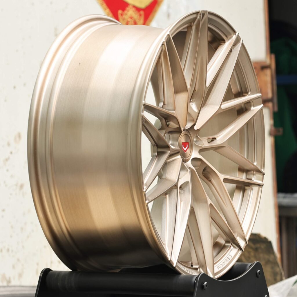Vossen Side-Milled Transparent Gold 10 Y-Spoke Forged Wheels - Audi A6 / BMW 5 Series Fitment (5-Lug) view 4