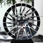 Vossen-Style Black / Machined Split Directional Milled Forged Wheels – Ferrari 488 / R8 Fitment (5-Lug)