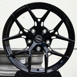Vossen-Style Gloss Black 5 Y-Split-Spoke Forged Wheels – Porsche 911 / M3 Fitment (5-Lug)