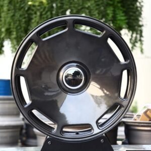 Vossen Transparent Black / Gray Brushed Full-Face Forged Wheels - Tesla Model Y / Ford Mustang Fitment (5-Lug)