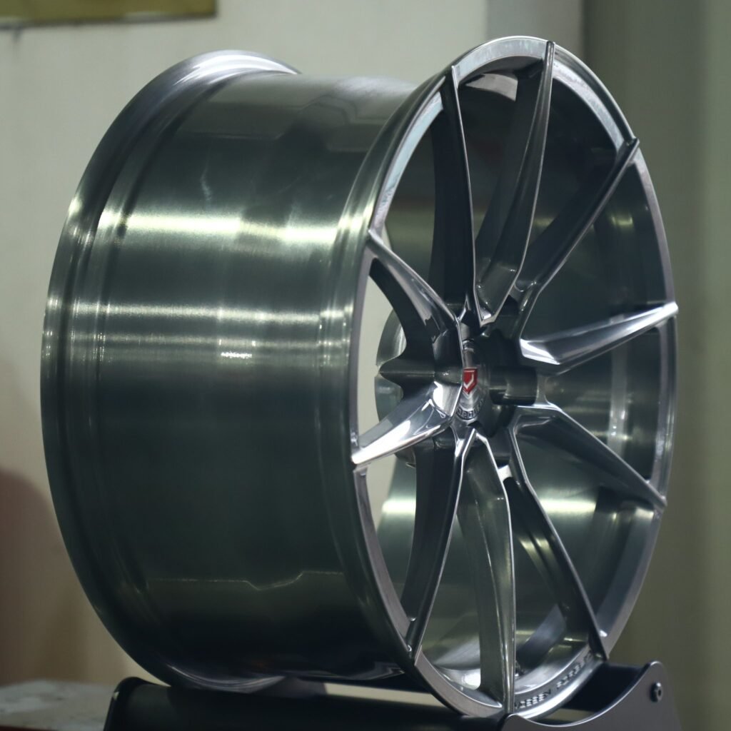 5x114.3 wheels – Vossen Transparent Gray Custom, side view