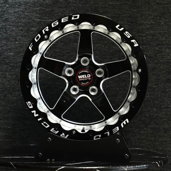 Weld 5-Star Spoke Beadlock Forged Truck Racing Wheels – Chevrolet Silverado / Ford F-150, front view