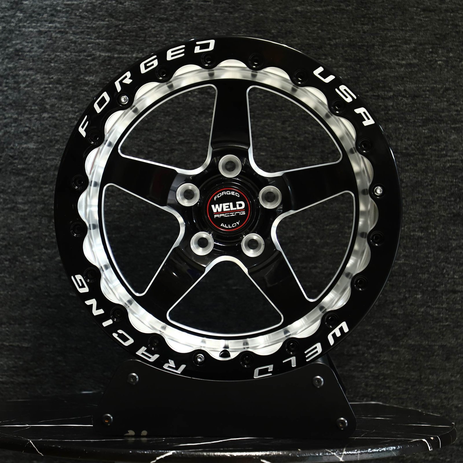 Chevrolet Silverado wheels – Weld 5-Star Spoke Beadlock, front view