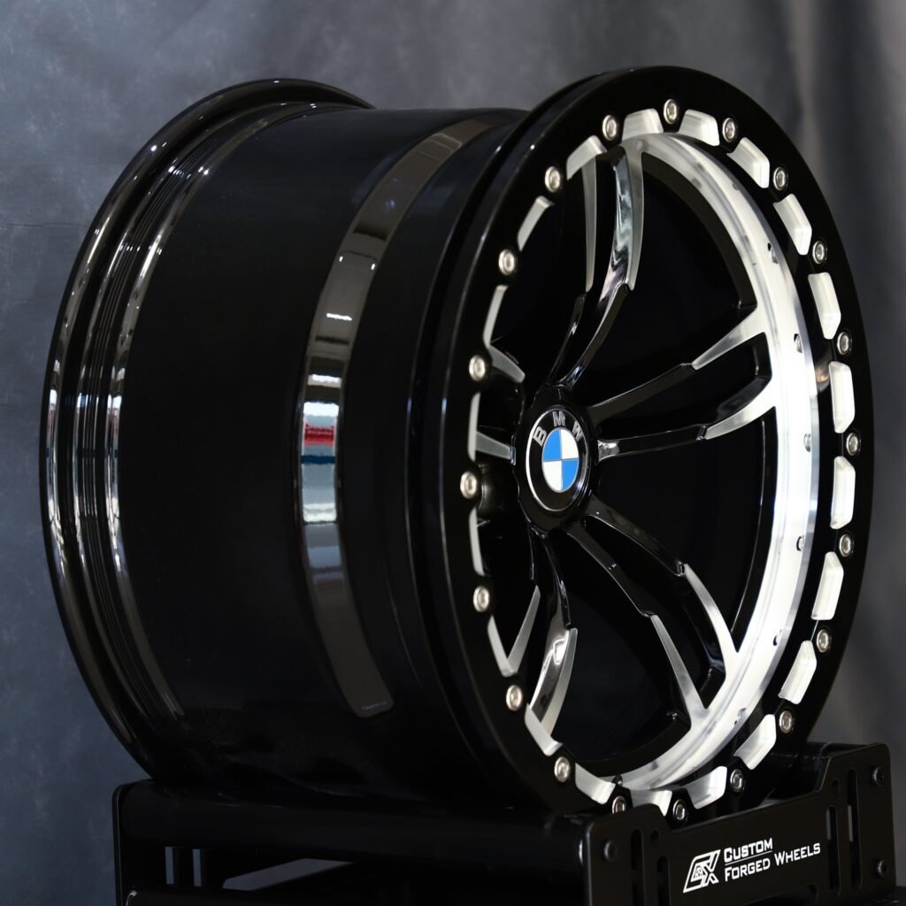 5x112 wheels – Spoke Mesh Mirror Milled Beadlock (BMW OEM-Style), side view