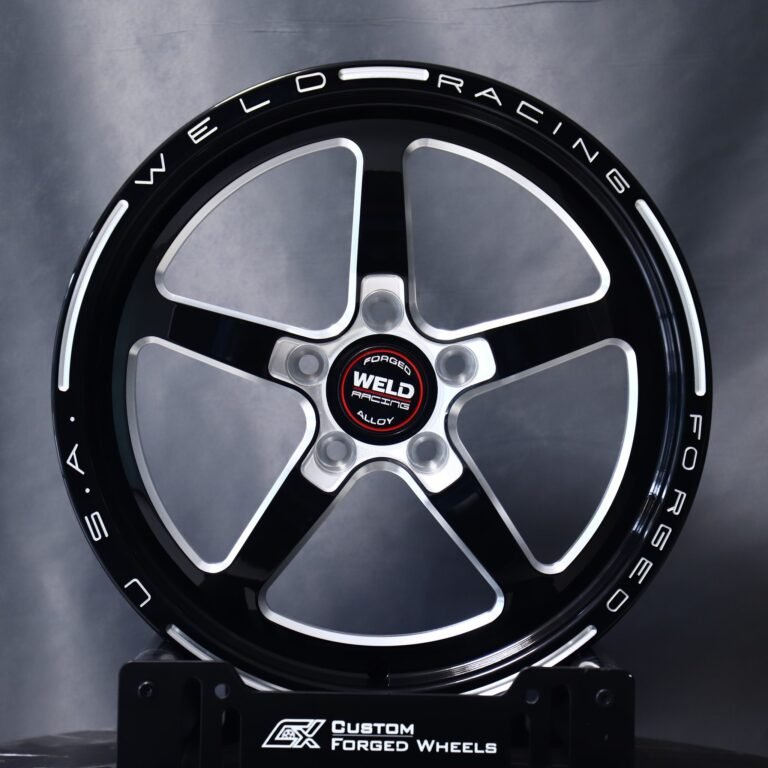 Ford Mustang wheels – Weld Racing 10 Y-Spoke Mirror Milled Beadlock, front view