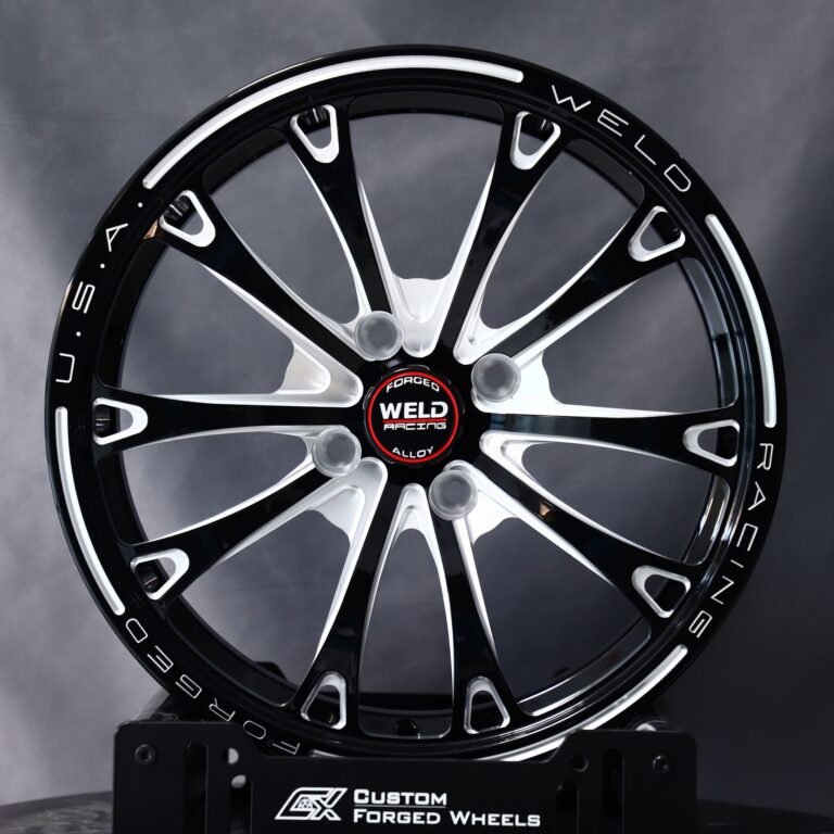 Ford Mustang wheels – Weld Racing 10 Y-Spoke Mirror Milled Beadlock, front view