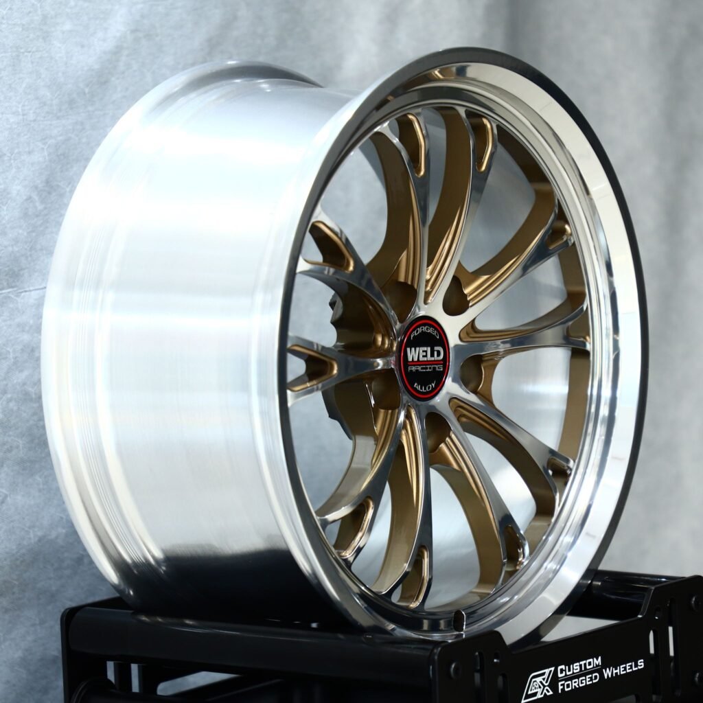 5x114.3 wheels – Weld Racing 10 Y-Spoke Mirror Polished, side view