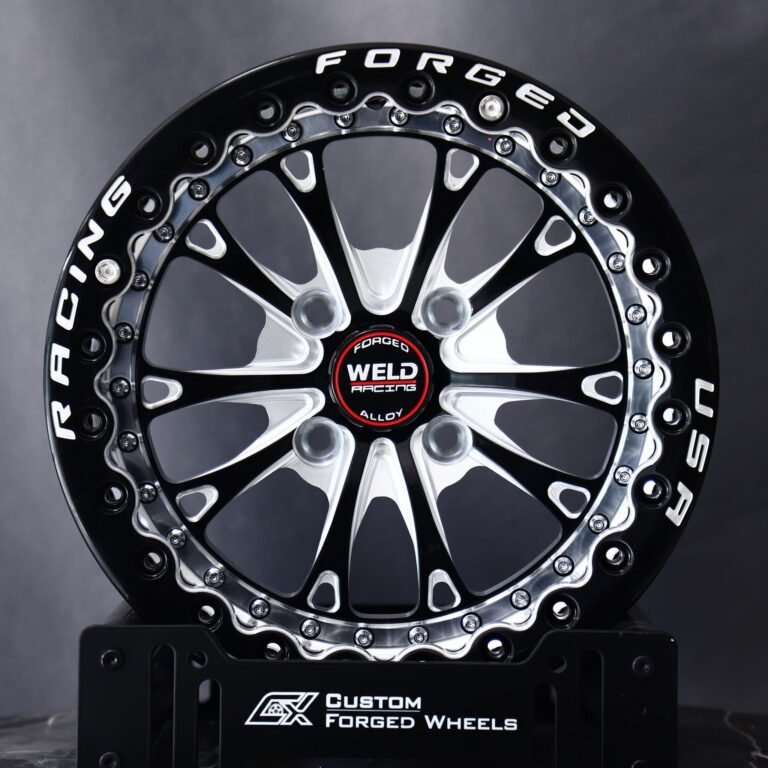 Honda Civic wheels – Weld Racing 5-Spoke Mirror Milled Beadlock, front view
