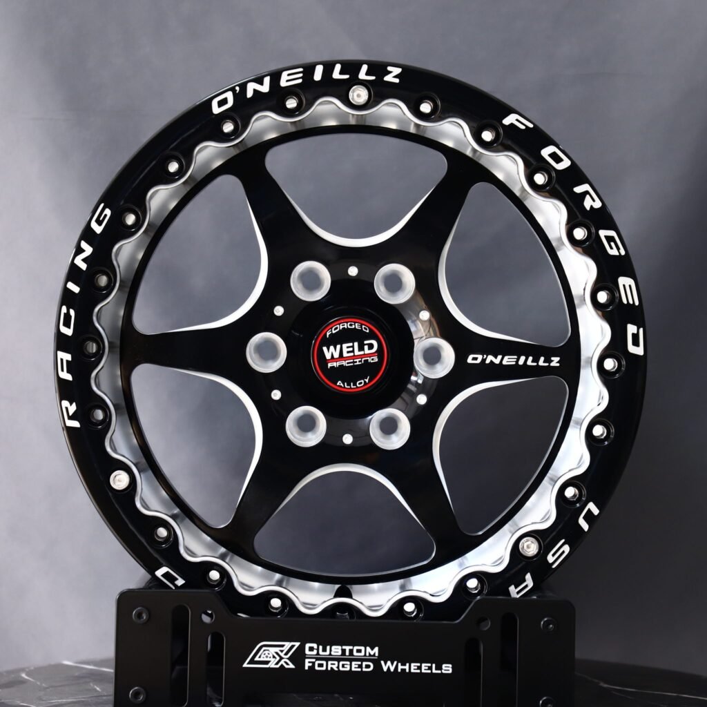 Ford F-150 wheels – Weld Racing 5-Spoke Beadlock Mirror Milled, front view