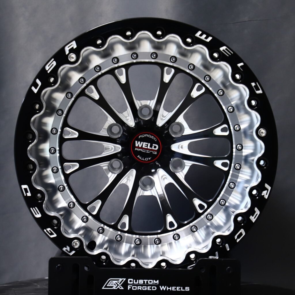 Weld Racing 5-Spoke Beadlock Mirror Milled Off-Road Truck Racing Forged Wheels – Ford F-150 / Chevrolet Silverado Fitment (6-Lug) – Design 2 Truck Racing forged wheel