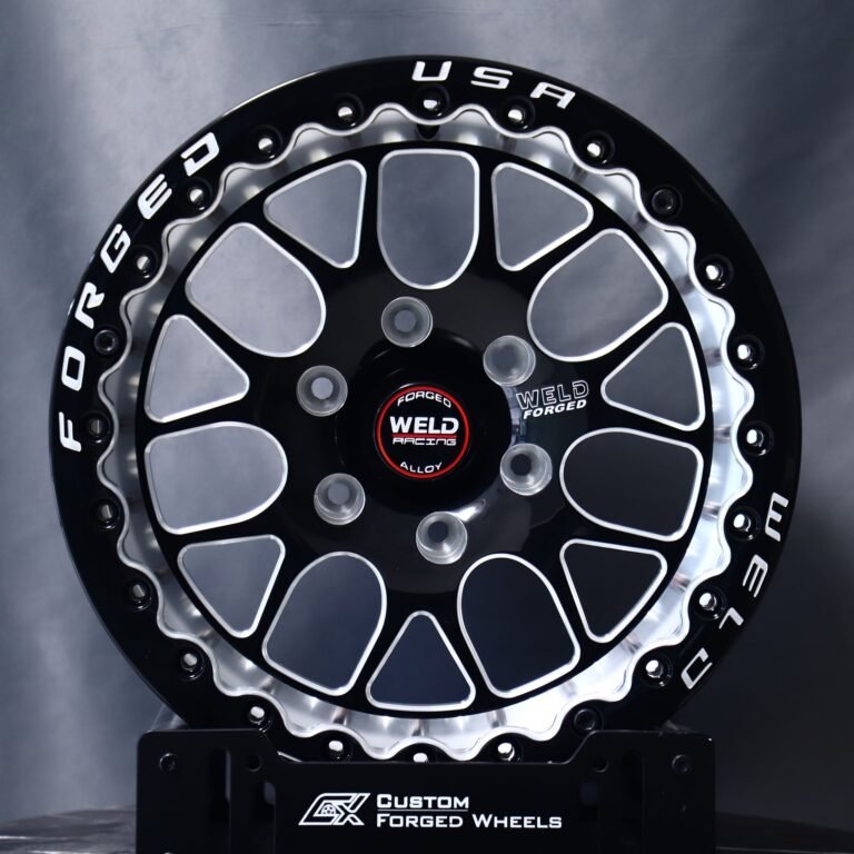 Ford F-150 wheels – Weld Racing 5-Spoke Beadlock Mirror Milled, front view