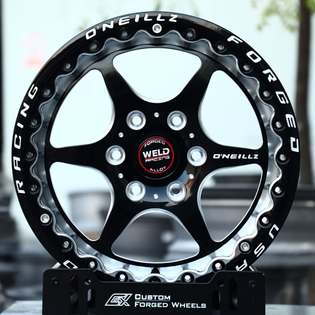 Weld Racing 5-Spoke Beadlock Mirror Milled Off-Road Truck Racing Forged Wheels – Ford F-150 / Chevrolet Silverado Fitment (6-Lug) – Design 3 Truck Racing forged wheel