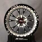 Weld Racing 5-Spoke Mirror Milled Beadlock Forged Drag Racing Wheels – Ford Mustang / Chevrolet Corvette Fitment (5-Lug) – Design 6