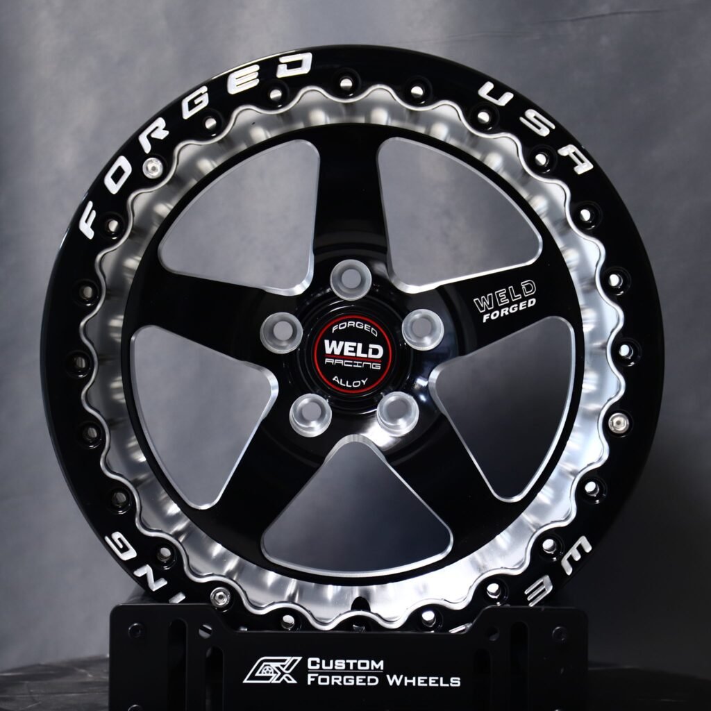 Weld Racing Custom Finish 5-Spoke Mirror Milled Beadlock Forged Wheels - Ford Mustang / Chevrolet Corvette Fitment (5-Lug) – Design 18 Off-Road forged wheel