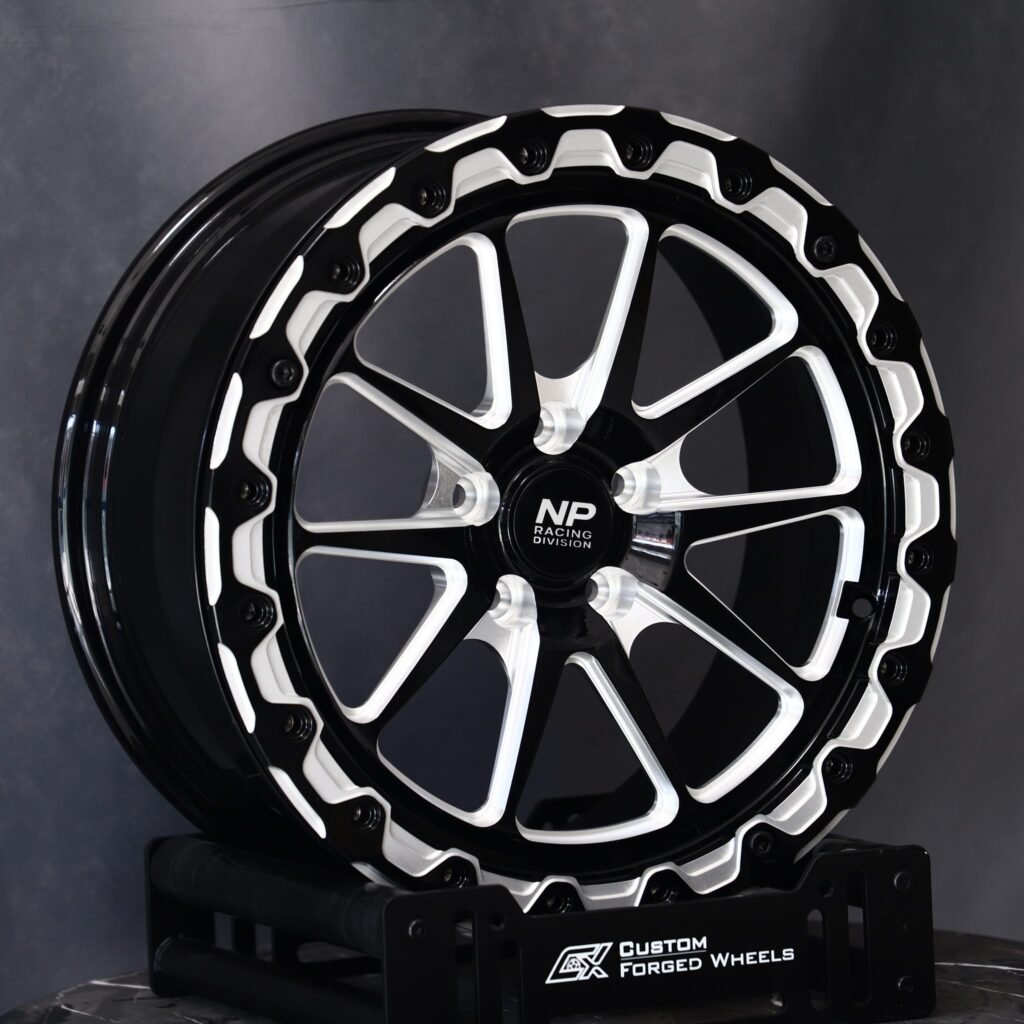 Chevrolet Corvette wheels – Weld Racing 5-Spoke Mirror Milled Beadlock, angled view