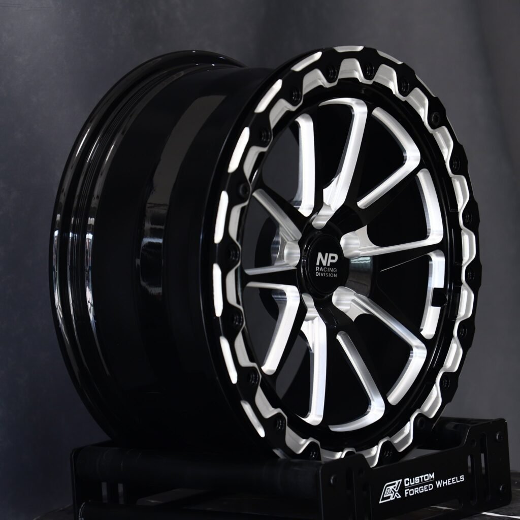 5x114.3 wheels – Weld Racing 5-Spoke Mirror Milled Beadlock, side view