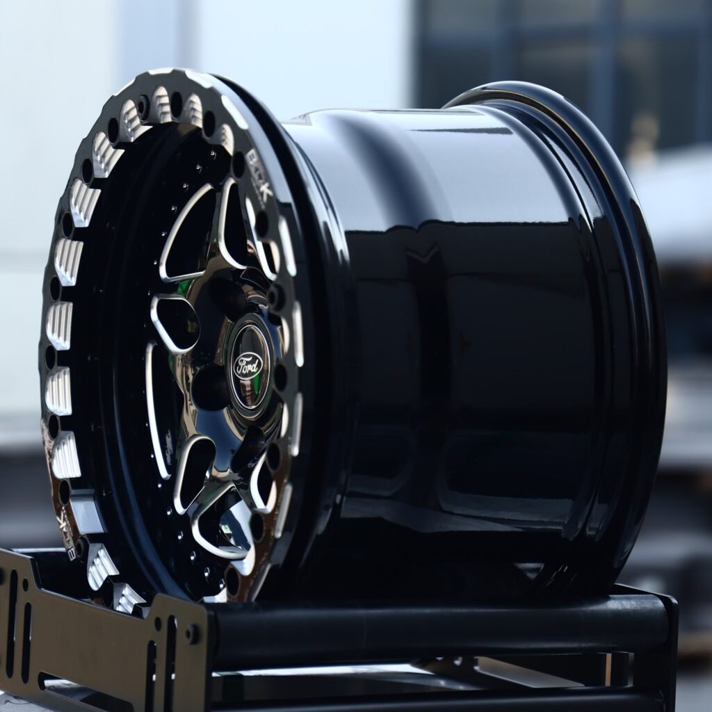 5x114.3 wheels – 5-Spoke Mirror Milled (Ford OEM-Style), side view