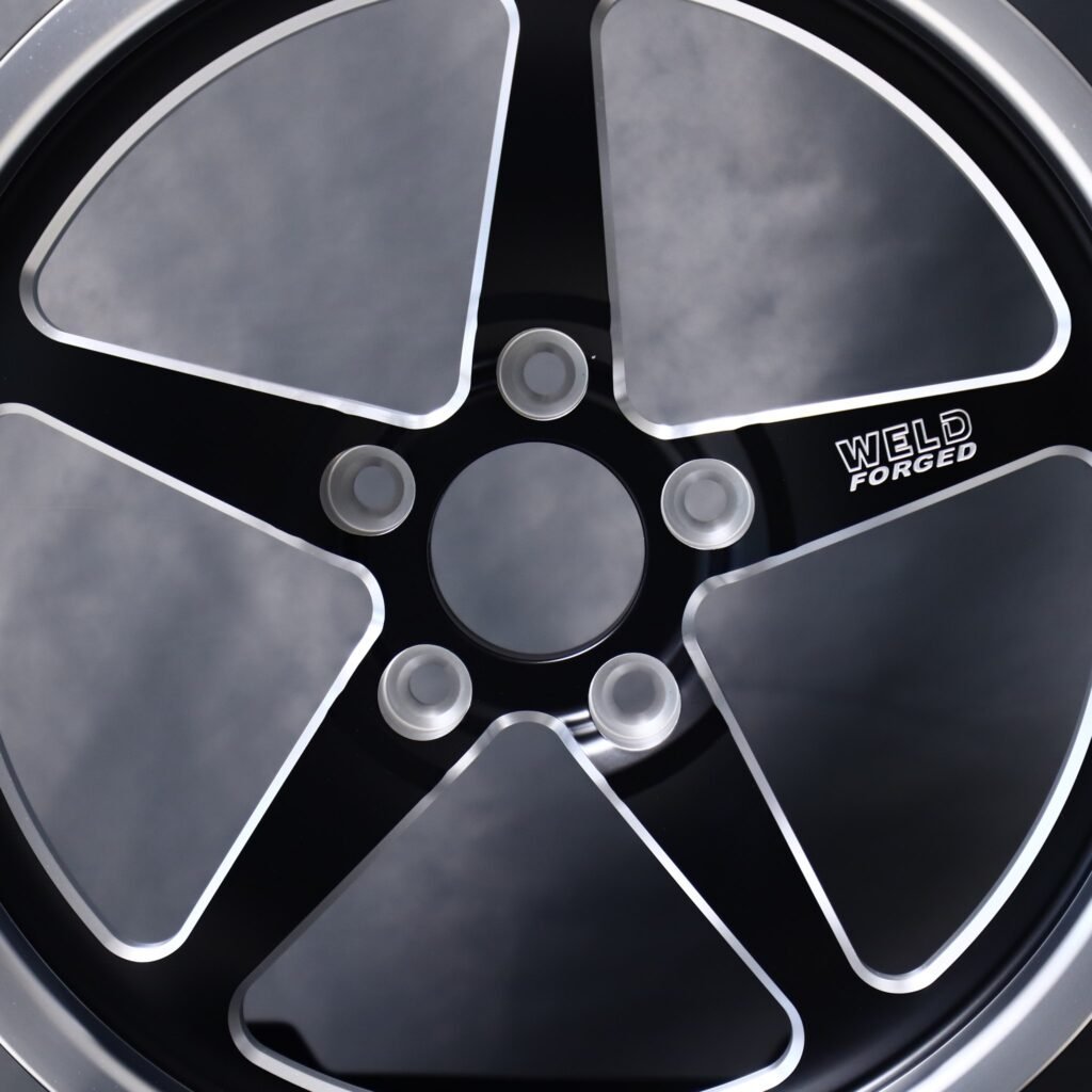 5x114.3 wheels – Weld Racing 5-Spoke Mirror Milled, side view